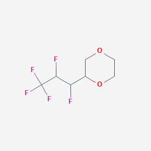 molecular formula C7H9F5O2 B6311258 2-(1,2,3,3,3-Pentafluoropropyl)-1,4-dioxane CAS No. 2088942-69-0