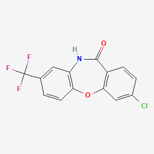3-Chloro-8-trifluoromethyl-10,11-dihydrodibenz[b,f][1,4]oxazepin-11-one, 97%