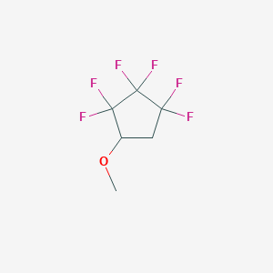 molecular formula C6H6F6O B6311295 2,2,3,3,4,4-Hexafluorocyclopentyl methyl ether CAS No. 31525-08-3