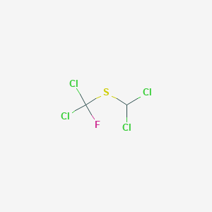 molecular formula C2HCl4FS B6311385 Dichloro[(dichloromethyl)thio]fluoro-methane, 97% CAS No. 2822-06-2