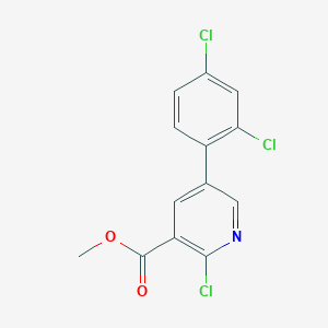 2-Chloro-5-(2',4'-dichlorophenyl)nicotinic acid methyl ester