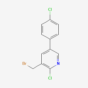 3-(Bromomethyl)-2-chloro-5-(4'-chlorophenyl)pyridine