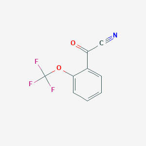 molecular formula C9H4F3NO2 B6311426 2-(Trifluoromethoxy)benzoyl cyanide CAS No. 80277-38-9