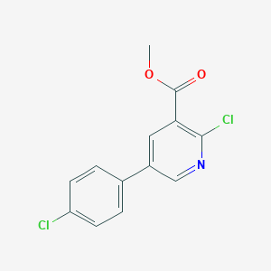 molecular formula C13H9Cl2NO2 B6311439 2-Chloro-5-(4'-chlorophenyl)nicotinic acid methyl ester CAS No. 1907639-64-8