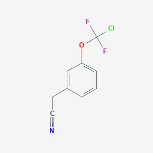 molecular formula C9H6ClF2NO B6311465 3-(Chlorodifluoromethoxy)-phenylacetonitrile CAS No. 2088945-44-0