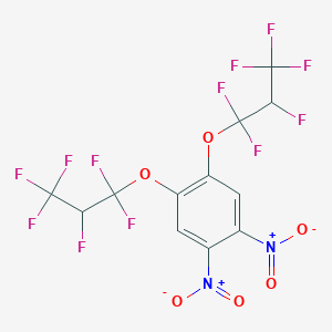 molecular formula C12H4F12N2O6 B6311473 1,2-Bis(1,1,2,3,3,3-hexafluoropropoxy)-4,5-dinitro-benzene CAS No. 156425-27-3
