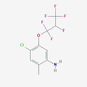 5-(1,1,2,3,3,3-Hexafluoropropoxy)-4-chloro-2-fluoro-aniline