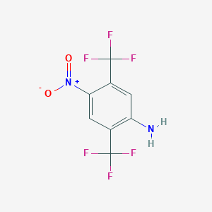 molecular formula C8H4F6N2O2 B6311502 4-Nitro-2,5-bis(trifluoromethyl)aniline CAS No. 37404-40-3