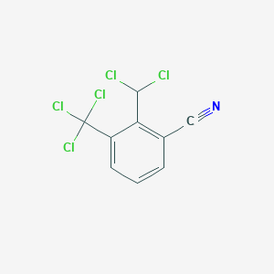 molecular formula C9H4Cl5N B6311511 2-(Dichloromethyl)-3-(trichloromethyl)benzonitrile CAS No. 2088945-65-5