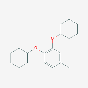 molecular formula C19H28O2 B6311515 1,2-Bis(cyclohexyloxy)-4-methyl-benzene CAS No. 1369797-37-4