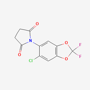 (2,2-Difluoro-6-chloro-1,3-benzodioxol-5-yl)-2,5-pyrrolidinedione