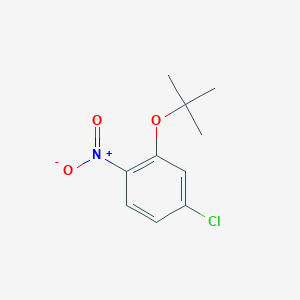 molecular formula C10H12ClNO3 B6311564 2-tert-Butoxy-4-chloro-nitro-benzene, 95% CAS No. 1369950-33-3