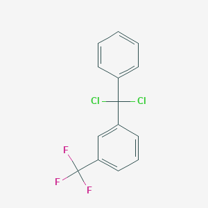molecular formula C14H9Cl2F3 B6311567 1-(Dichlorophenylmethyl)-3-(trifluoromethyl)benzene CAS No. 1858255-11-4