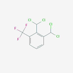 molecular formula C9H5Cl4F3 B6311594 1,2-Bis(dichloromethyl)-3-trifluoromethylbenzene CAS No. 1858250-72-2