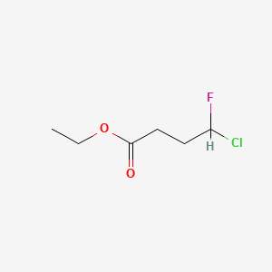 molecular formula C6H10ClFO2 B6311620 Ethyl 4-chloro-4-fluorobutanoate CAS No. 1858252-23-9