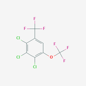 molecular formula C8HCl3F6O B6311628 2,3,4-Trichloro-5-(trifluoromethoxy)benzotrifluoride CAS No. 1858249-68-9