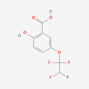 molecular formula C9H6F4O4 B6311640 5-(1,1,2,2-Tetrafluoroethoxy)salicylic acid CAS No. 1858257-00-7