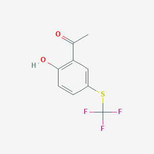 molecular formula C9H7F3O2S B6311661 2-Hydroxy-5-(trifluoromethylthio)acetophenone CAS No. 1858250-57-3