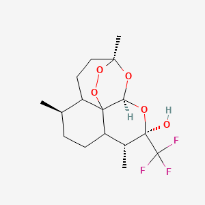 molecular formula C16H23F3O5 B6311686 Dihydro-10-trifluoromethyl artemisinin, 97% CAS No. 185418-56-8