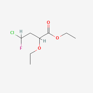 4-Chloro-4-fluoro-2-ethoxy-butanoic acid ethyl ester