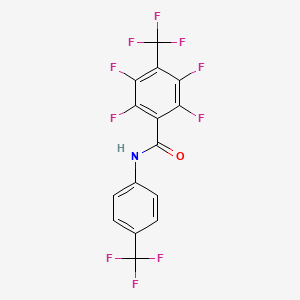 N-[4-(Trifluoromethyl)phenyl]-2,3,5,6-tetrafluoro-4-(trifluoromethyl)benzamide