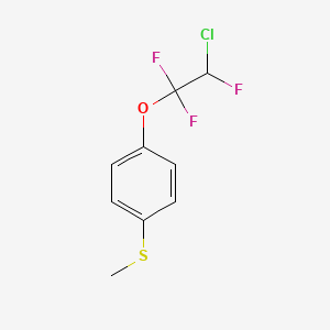 molecular formula C9H8ClF3OS B6311769 4-(Methylthio)-(2-chloro-1,1,2-trifluoroethoxy)benzene CAS No. 1858250-94-8