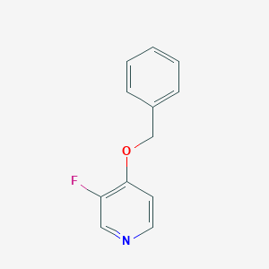 molecular formula C12H10FNO B6311786 3-Fluoro-4-benzyloxy-pyridine CAS No. 1858255-50-1