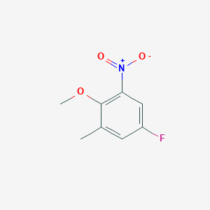 molecular formula C8H8FNO3 B6311796 5-Fluoro-3-methyl-2-methoxy-nitrobenzene CAS No. 1357623-82-5