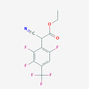 2,3,6-Trifluoro-4-(trifluoromethyl)-alpha-cyano-phenylacetic acid ethyl ester, 97%