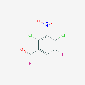 molecular formula C7HCl2F2NO3 B6311812 2,4-Dichloro-5-fluoro-3-nitrobenzoyl fluoride CAS No. 1858242-36-0