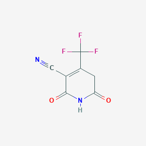 molecular formula C7H3F3N2O2 B6311860 1,2,5,6-Tetrahydro-2,6-dioxo-4-(trifluoromethyl)-3-pyridinecarbonitrile CAS No. 1357626-15-3