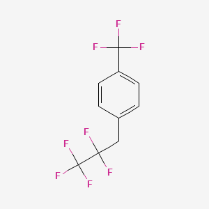 molecular formula C10H6F8 B6311865 4-(2,2,3,3,3-Pentafluoropropyl)benzotrifluoride CAS No. 1357623-93-8