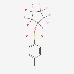 molecular formula C12H7F9O3S B6311877 1,2,2,3,3,4,4,5,5-Nonafluorocyclopentyl tosylate CAS No. 1357623-72-3