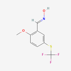 molecular formula C9H8F3NO2S B6311894 2-Methoxy-5-(trifluoromethylthio)benzaldehyde oxime CAS No. 1357628-15-9