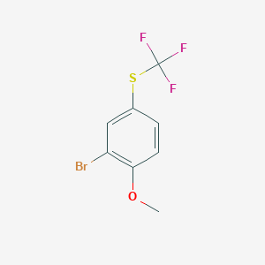 molecular formula C8H6BrF3OS B6311918 2-Bromo-4-(trifluoromethylthio)anisole CAS No. 1357624-52-2