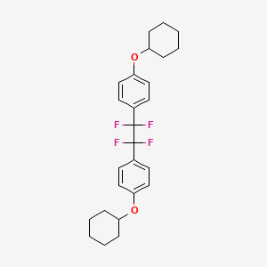 molecular formula C26H30F4O2 B6311933 1,2-Bis[4-(cyclohexyloxy)phenyl]-1,1,2,2-tetrafluoroethane CAS No. 1357624-94-2