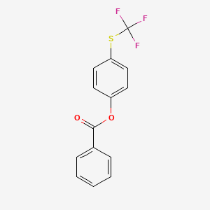 molecular formula C14H9F3O2S B6311938 4-(Trifluoromethylthio)phenyl benzoate CAS No. 1357626-96-0