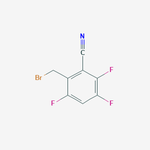 molecular formula C8H3BrF3N B6311982 2,3,5-Trifluoro-6-bromomethyl-benzonitrile, 97% CAS No. 2088943-13-7