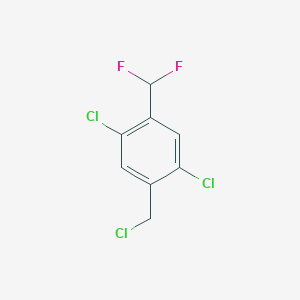 2,5-Dichloro-4-difluoromethyl-benzyl chloride