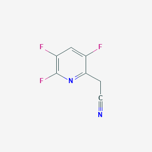 molecular formula C7H3F3N2 B6312004 (3,5,6-Trifluoropyridin-2-yl)acetonitrile CAS No. 1858257-13-2
