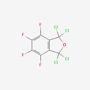 molecular formula C8Cl4F4O B6312032 1,1,3,3-Tetrachloro-4,5,6,7-tetrafluoro-1,3-dihydro-isobenzofuran, 98% CAS No. 126535-02-2