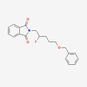 molecular formula C20H20FNO3 B6312076 N-(2-Fluoro-5-benzyloxypentyl)phthalimide CAS No. 1357624-55-5