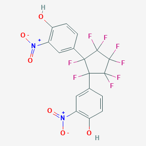 B6312081 1,2-Bis(4-hydroxy-3-nitrophenyl)perfluorocyclopentane CAS No. 1357626-16-4