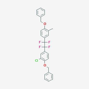 molecular formula C29H23ClF4O2 B6312100 1-(4-Benzyloxy-tol-3-yl)-2-(4-benzyloxy-3-chlorophenyl)-1,1,2,2-tetrafluoroethane CAS No. 1357624-27-1