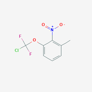 molecular formula C8H6ClF2NO3 B6312114 3-(Chlorodifluoromethoxy)-2-nitrotoluene CAS No. 1357623-85-8