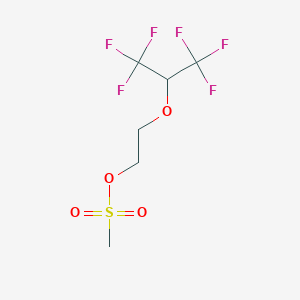 molecular formula C6H8F6O4S B6312160 (Hexafluoropropoxyethyl) methanesulfonate CAS No. 1357625-09-2