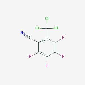 molecular formula C8Cl3F4N B6312200 1,2,3,4-Tetrafluoro-5-(trichloromethyl)benzonitrile CAS No. 1357626-76-6