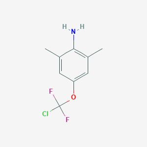 molecular formula C9H10ClF2NO B6312213 2,6-Dimethyl-4-(chlorodifluoromethoxy)aniline CAS No. 1357626-29-9