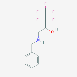 molecular formula C11H12F5NO B6312221 1-Benzylamino-3,3,4,4,4-pentafluorobutan-2-ol CAS No. 1357624-36-2