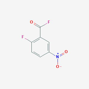 molecular formula C7H3F2NO3 B6312229 2-Fluoro-5-nitrobenzoyl fluoride CAS No. 1858249-91-8